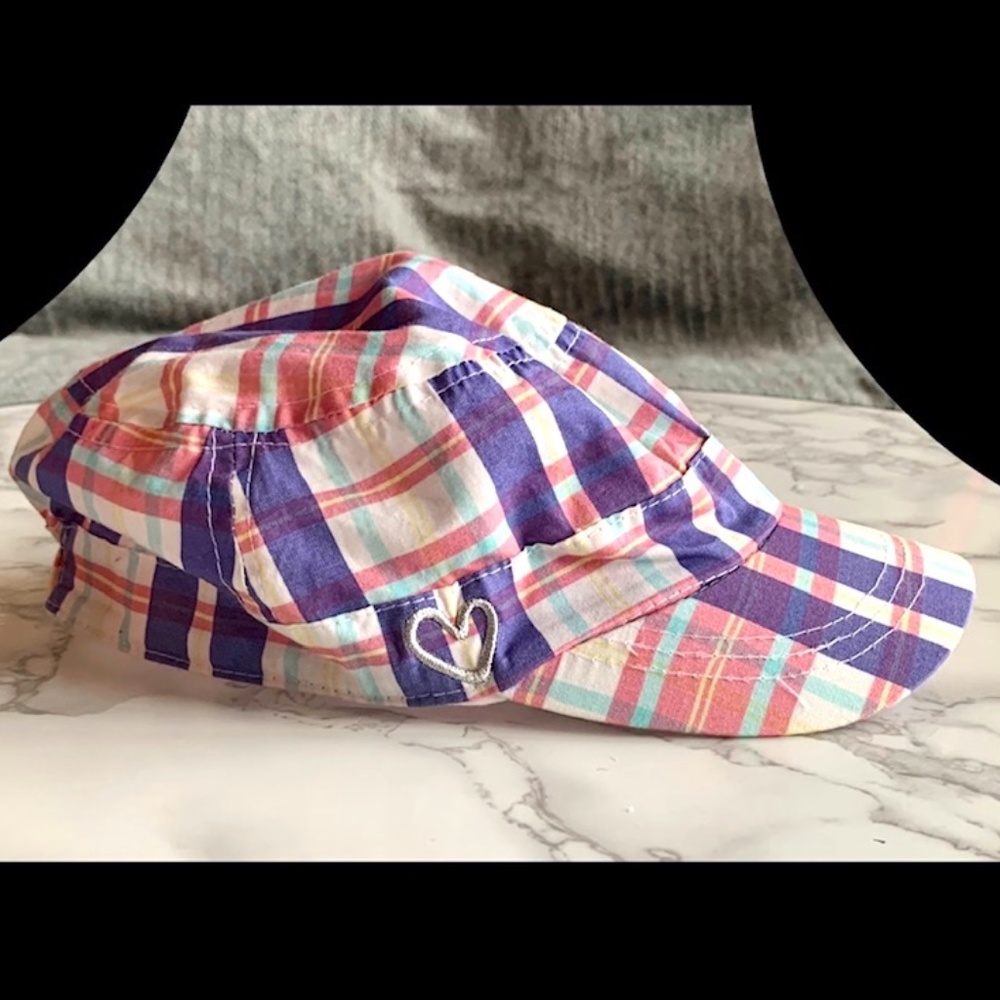 JOE FRESH Girls Flat Top Cadet Style Hat girls size l/xl-g/tg (approx age: 9-11)